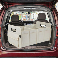 Organisateur de coffre de voiture pliable, boîte de rangement multi-compartiments pliable pour SUV et berline