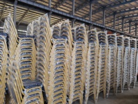 Chaises de banquet empilables en métal pour événements et fêtes, mobilier d'hôtel, vente en gros