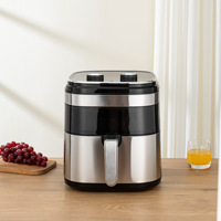 Four à Friture à Air Chaud Numérique 12L avec Écran Tactile et Fenêtre de Visualisation, Four Rotatif Multifonctionnel pour Cuisine Domestique – Vente en Gros