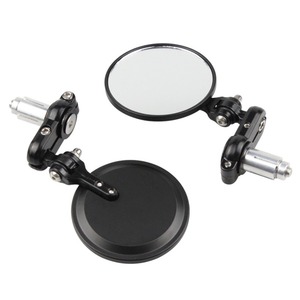 Rétroviseurs de <span class=keywords><strong>moto</strong></span> pliables universels de 3 pouces de diamètre avec fixation sur extrémité de guidon - Product Image 4
