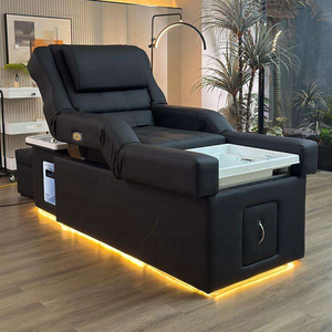 Electric Adjustable Stainless Steel Modern Commercial Salon <b>Foot</b> Spa Shampoo Bed Constant Temperature Water <b>Circulation</b> Steaming - Product Image 1
