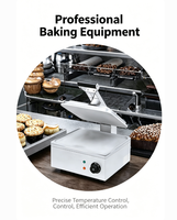 Pemanggang Kontak Komersial Heavy Duty, Pemanggang Panini Listrik Stainless Steel, Pembuat Sandwich untuk Dijual