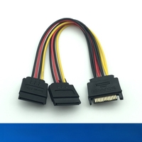 Sata 7pin Serial Cable Sata Cable incorporado Computadora SATA Power y Splitter cable adaptador