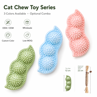 Nouveauté : Jouet interactif pour chat en forme de coque de pois, personnalisable avec étiquette privée