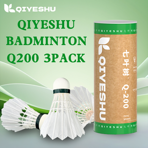 Q200-3 High Training <span class=keywords><strong>Badminton</strong></span> Federball PU Korkkopf Gerade Feder Leichter, langlebiger, stabiler Flug Indoor Outdoor Club - Product Image 3