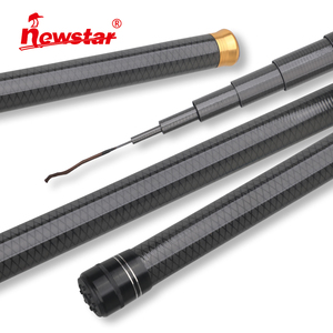 Canne à pêche télescopique NEWSTAR 3m-8m en fibre de carbone légère, haute résistance, canne à pêche à la main, canne à pêche en eau douce, bolognese - Product Image 1