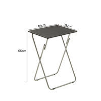 Table pliante en MDF de couleur personnalisée, directement de l'usine, pour patio et extérieur, avec cadre en fer épaissi