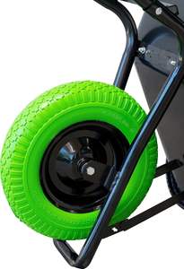 H Fulltech 250kg chariot à roue unique 100L modèle français brouette à essence galvanisé Pu mousse roue OEM personnalisable métal essence - Product Image 4