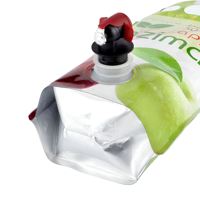 Gedrukte recyclebare 3L 5L 10L staande spout PE-zak met Flexiloop-handvat en klep voor fruitsapdranken