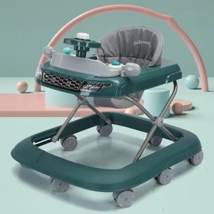 Trotteur réglable en usine pour tout-petits, <span class=keywords><strong>chariot</strong></span> d'apprentissage et de marche avec cadre en plastique pliable, jouets pour enfants de 0 à 3 ans - Product Image 5