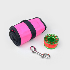 DiveDIY Bouée de signalisation gonflable rose de 1,8 m (6 pieds) avec enrouleur en aluminium de 15 m pour la plongée libre et la plongée sous-marine - Product Image 5