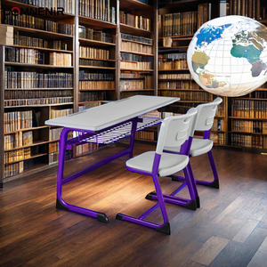 Goedkope, hoogwaardige dubbele schooltafel en -stoel - Product Image 5