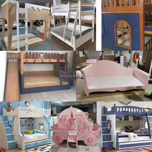 JS FURNITURE Nuovo Design Letto a Castello in Legno per Bambini con Scivolo Moderno e Scala a Forma di Elicottero per Uso in Scuola, Appartamento e Camera <span class=keywords><strong>da</strong></span> Letto - Product Image 5