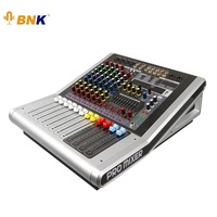 Console de mixage audio numérique professionnelle à 12 canaux pour scène, bar, pub, DJ, avec écran