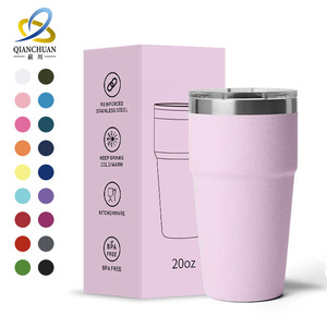 Qianchuan 20oz Stainless Steel Tumbler Insulated Travel <b>Mug</b> BPA Free <b>Double</b> <b>Wall</b> - Product Image 1