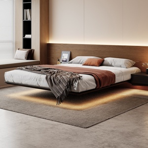 Lit suspendu Flying Wing, design moderne, taille complète, cadre en bois massif, chambre principale, écologique, durable - Product Image 1