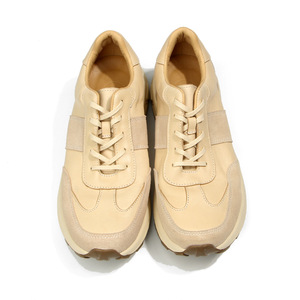 Off <b>White</b> Dad Shoes Low Heel <b>Lace</b> Up Color Blocking Walking Style Shoes - Product Image 2