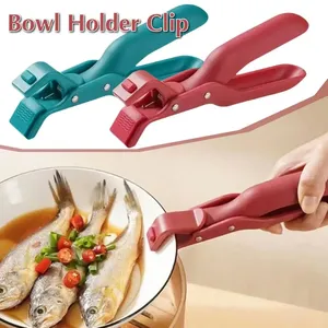 Silicone Anti-scald Hot Plate Gripper Clips <b>Holder</b> Tongs Bowl <b>Holder</b> Pot Clip for Moving Bowls Pizza <b>Pan</b> Air Fryer Microwave - Product Image 2