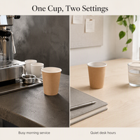 Gobelets en papier jetables de 8 oz de qualité alimentaire, à paroi simple, écologiques, pour café et thé, avec logo personnalisé, pour les cafés à emporter et les fêtes