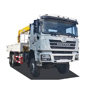 Camion grue Shacman 6x4 de 12 tonnes avec grue à flèche droite à 5 sections de 14 tonnes, pompe hydraulique et engrenages - Product Image 2