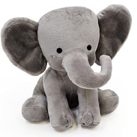 Peluche personnalisée en coton doux, éléphant parlant et chantant, ours en peluche, cadeau, emballage en vrac, prix bas