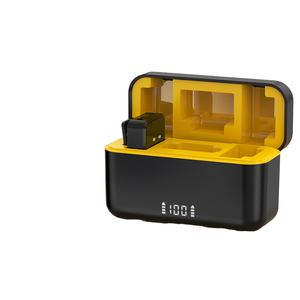 ไมโครโฟนไร้สายแบบพกพาสำหรับมืออาชีพ ขายส่ง 1 ตัวรับ 2 ตัวส่ง พร้อมกล่องชาร์จ ตัดเสียงรบกวน สำหรับการสัมภาษณ์และถ่ายทอดสด - Product Image 6