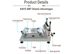 ODM tùy chỉnh benchtop Hàn dán máy in PCB máy in SMT máy in tốt nhất Hàn dán máy in - Product Image 4