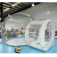 Globe de neige gonflable géant pour fêtes d'enfants et d'adultes, dôme igloo transparent, tente bulle, maison bulle gonflable