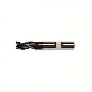 Hss Co <b>Cutter</b> Ta1415 TiAlN Coated 30 Degree Helix Short For Slots 3 Cutting <b>Edges</b> Weldon Shank - Product Image 2