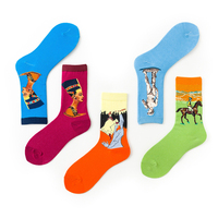 Vente en gros de chaussettes tube en coton de couleur classique Chaussettes africaines à motif tricoté Chaussettes de sport pour hommes
