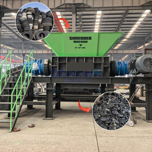 Automatic Scrap Engine Metal Crusher Used <b>Tyre</b> Shredding Waste Scrap Tire Shredder <b>Machine</b> for Recycling - Product Image 1