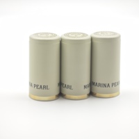 Capsules en aluminium de qualité alimentaire, étanches, pour whisky et champagne, taille, couleur et logo personnalisables, bouchons de bouteille