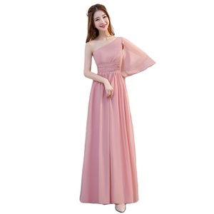 Damigella d'onore lunga primavera sposa matrimonio damigella d'onore gruppo sorella vestito damigella d'onore <span class=keywords><strong>laurea</strong></span> banchetto abito da sera - Product Image 1