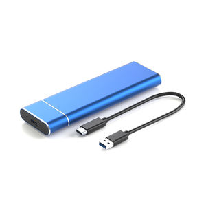 M. <span class=keywords><strong>2</strong></span> NVME NGFF Aluminium legierung Himmelblau Dual Protocol Solid State Drive Gehäuse Typ C Tragbare mobile Festplatten <span class=keywords><strong>box</strong></span> - Product Image 1
