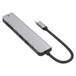Ultimo Hub USB-<span class=keywords><strong>C</strong></span> 4K con <span class=keywords><strong>HDMI</strong></span>+3 USB 3.0 + Lettore SD/TF per PC Desktop o Notebook, Hub USB-<span class=keywords><strong>C</strong></span> Multifunzione - Product Image 2