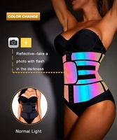 Nouveau Ceinture Amincissante Laser Réfléchissante en Néoprène Anti-Bactérien pour le Contrôle Abdominal et le Remodelage Corporel, Effet Amincissant par Rayonnement, pour l'Exportation