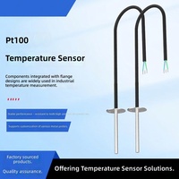 Sonde de température à résistance en platine PT100 à montage sur bride FX pour conduits d'air, climatiseurs et appareils électroménagers