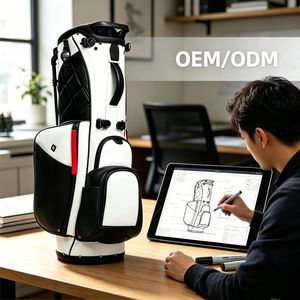 กระเป๋ากอล์ฟ PRIMUS <span class=keywords><strong>GOLF</strong></span> แบบมีขาตั้ง รุ่นหรูหรา หนังแท้ ปรับแต่งได้ 6/14 ช่อง Ghost <span class=keywords><strong>Vessel</strong></span> Jones Stitch น้ำหนักเบา - Product Image 3