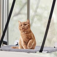 Hamac de fenêtre pour chat en fausse fourrure, perchoir solide à fixation murale, étagère de repos, siège ensoleillé à 360 degrés, lit gain de place pour intérieur