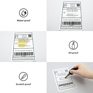 สติกเกอร์กันน้ำแบบม้วน ขนาด 100 มม.*50 มม. จำนวน 1,000 ชิ้น ผลิตจากวัสดุเป็นมิตรต่อสิ่งแวดล้อม ทนทาน ปรับแต่งขนาดได้ ใช้สำหรับเครื่อง POS เครื่อง <span class=keywords><strong>ATM</strong></span> ซูเปอร์มาร์เก็ต - Product Image 5