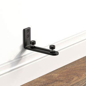Dispositif anti-oscillation pour porte de grange américaine, rail de guidage au sol à double roue, roulement à double roue en acier au manganèse, limiteur de frein - Product Image 4