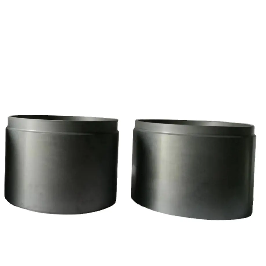 Hartmetall-Zylinder lauf buchse Schleif zylinder Reaktion gebundenes Sic-Silikon 3X Schwarz Kunden spezifische Siliziumkarbid-Keramikteile