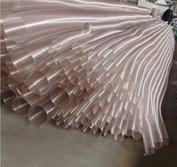 Tuyau de transport de matériaux en acier PU robuste pour la collecte de poussière de travail du bois, pour routeur CNC et élimination de la sciure de bois