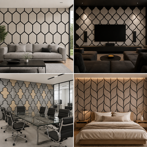 <span class=keywords><strong>Paneles</strong></span> Acústicos Autoadhesivos de MDF o HDF, <span class=keywords><strong>Paneles</strong></span> Insonorizantes <span class=keywords><strong>para</strong></span> Decoración de Salas de Reuniones de Oficina, Reducción de Ruido - Product Image 5
