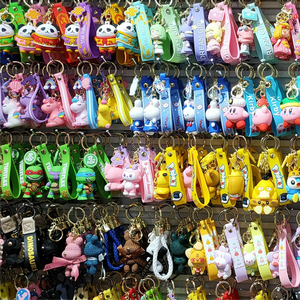 Móc khóa PVC hoạt hình 3D tùy chỉnh cá nhân, móc khóa xe hơi bằng cao su, mặt dây chuyền ba lô, móc khóa khuyến mãi - Product Image 4