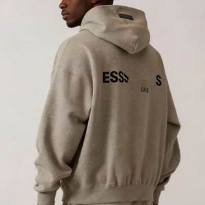 Fear of God 男士定制徽标两件套服装长袖连帽衫短裤运动套装 2025 时尚男女通用运动服 GOD - Product Image 5