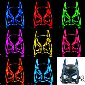 <span class=keywords><strong>Maschere</strong></span> LED per Feste di <span class=keywords><strong>Halloween</strong></span> 2024, Materiale ABS Riutilizzabile, 6 Colori Stampati, per Età 8-10 Anni - Product Image 3