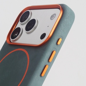 เคสโทรศัพท์หนัง PU แบบด้าน แม่เหล็กดูดติด สำหรับ iPhone 18 13 14 15 16 17 Pro Max รองรับการชาร์จไร้สาย ป้องกันการกระแทก ขายดี - Product Image 3