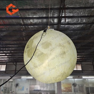 Decorazione pubblicitaria gigante gonfiabile luna <span class=keywords><strong>pianeta</strong></span> appeso gonfiabile giallo luna palloncino far saltare il <span class=keywords><strong>pianeta</strong></span> per la promozione - Product Image 2