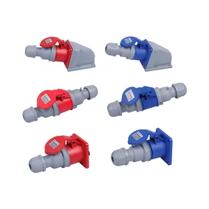 16A 32A 63A 125A Industrial waterproof plugs sockets connectors Surface mounted socket Concealed socket 3P 4P 5P IP44 IP67